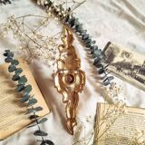 Solid brass coat hook
