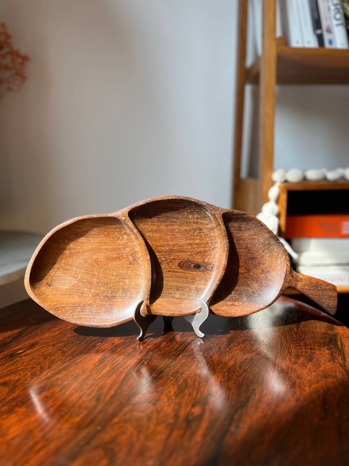 Jean Gillon. Brazil. Rosewood appetizer tray