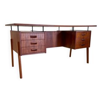 Danish Teak 'Floating-Top' Desk, 1960s.