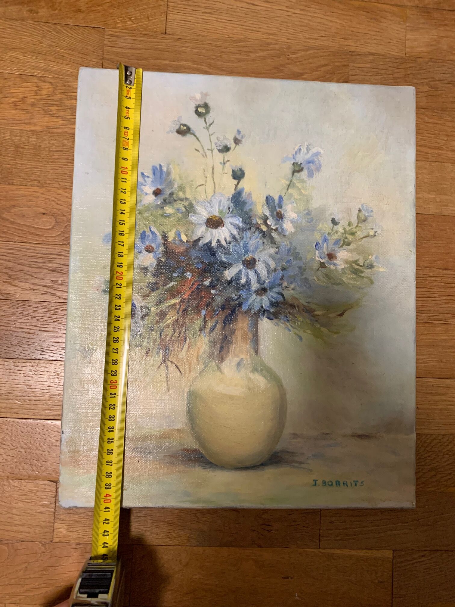 Oil on canvas bouquet of flowers