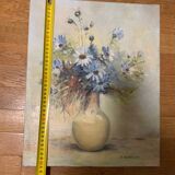 Oil on canvas bouquet of flowers