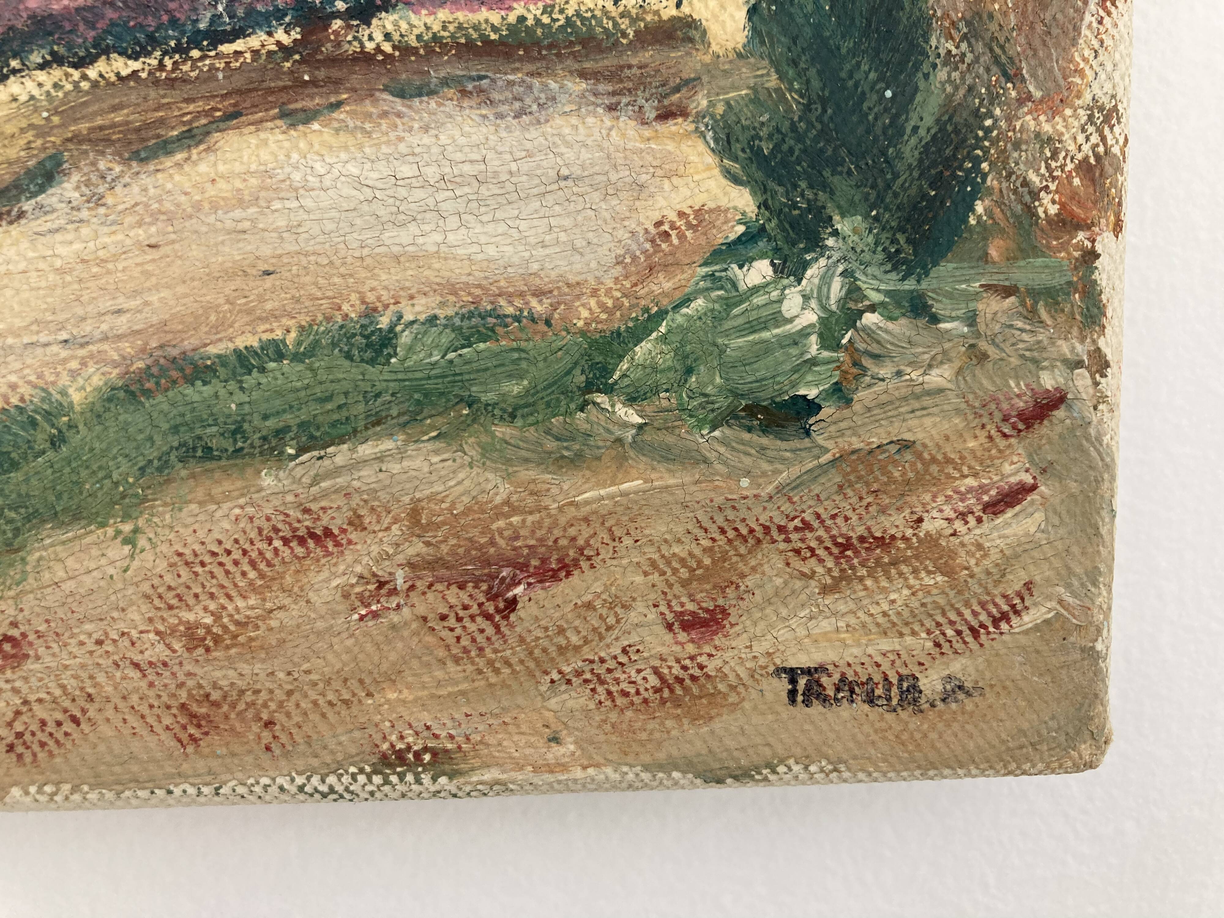 Old landscape painting