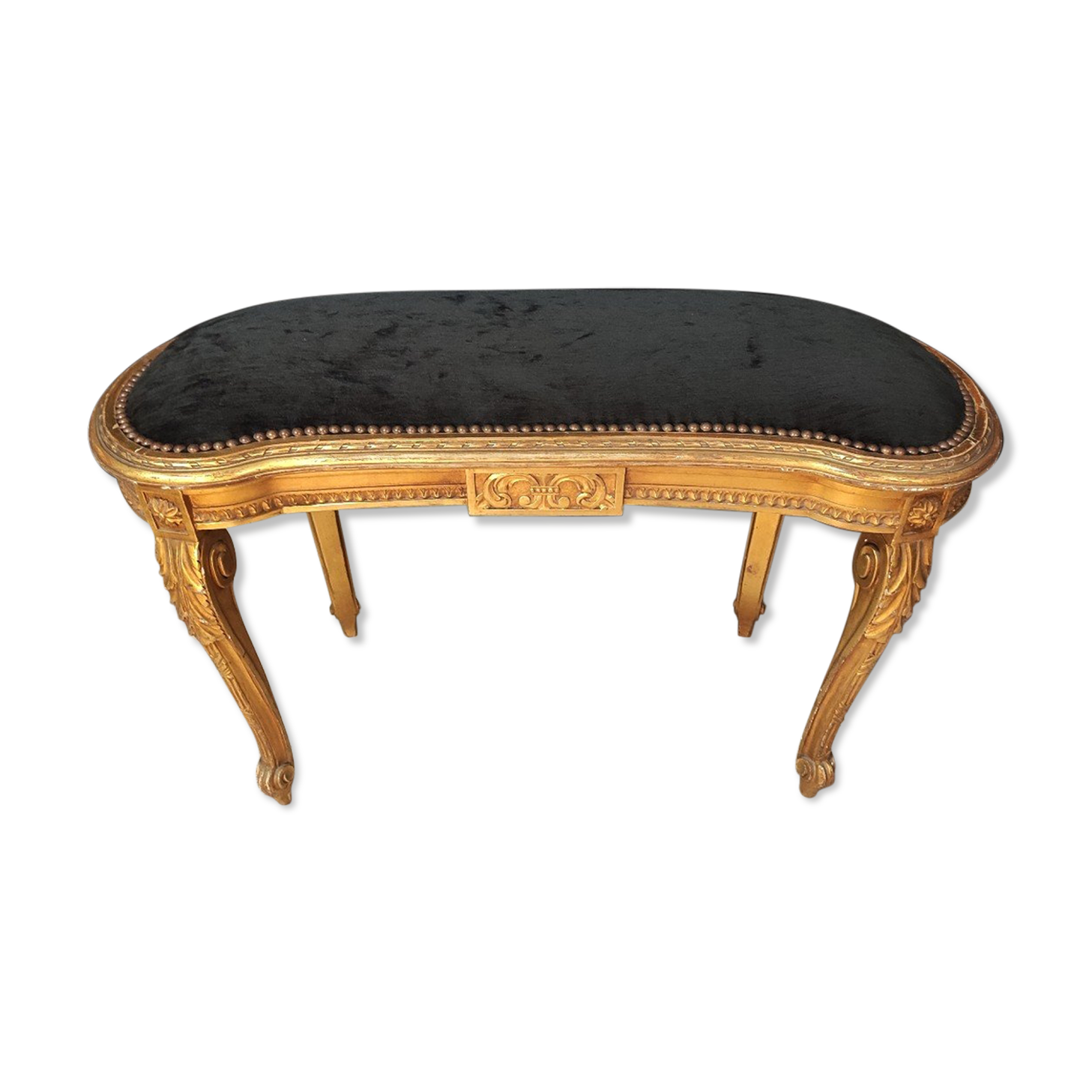 Louis XV kidney-shaped piano bench