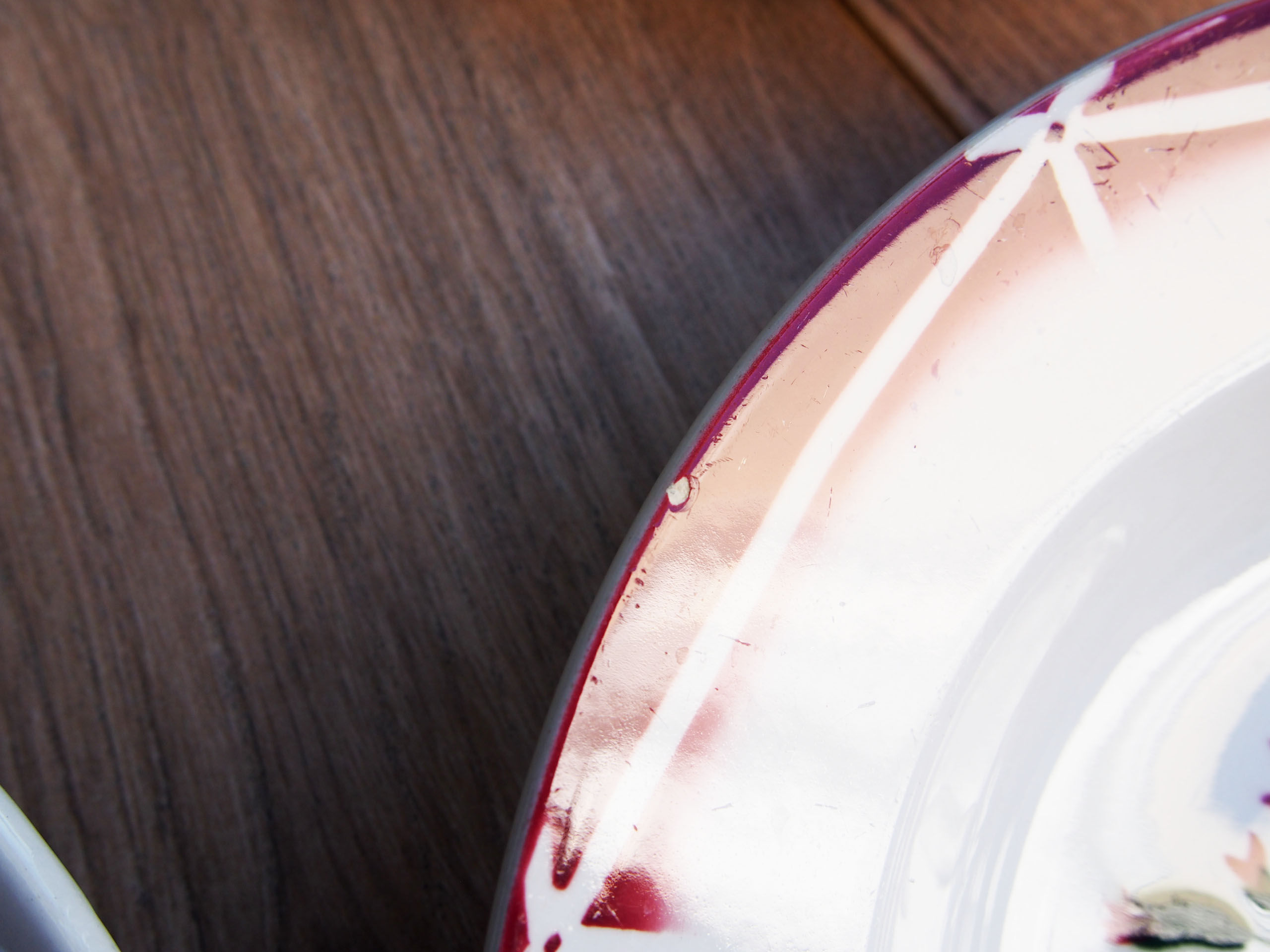 Set of 6 flower plates