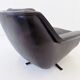 ESA model 802 pair of black leather lounge chairs by Werner Langenfeld