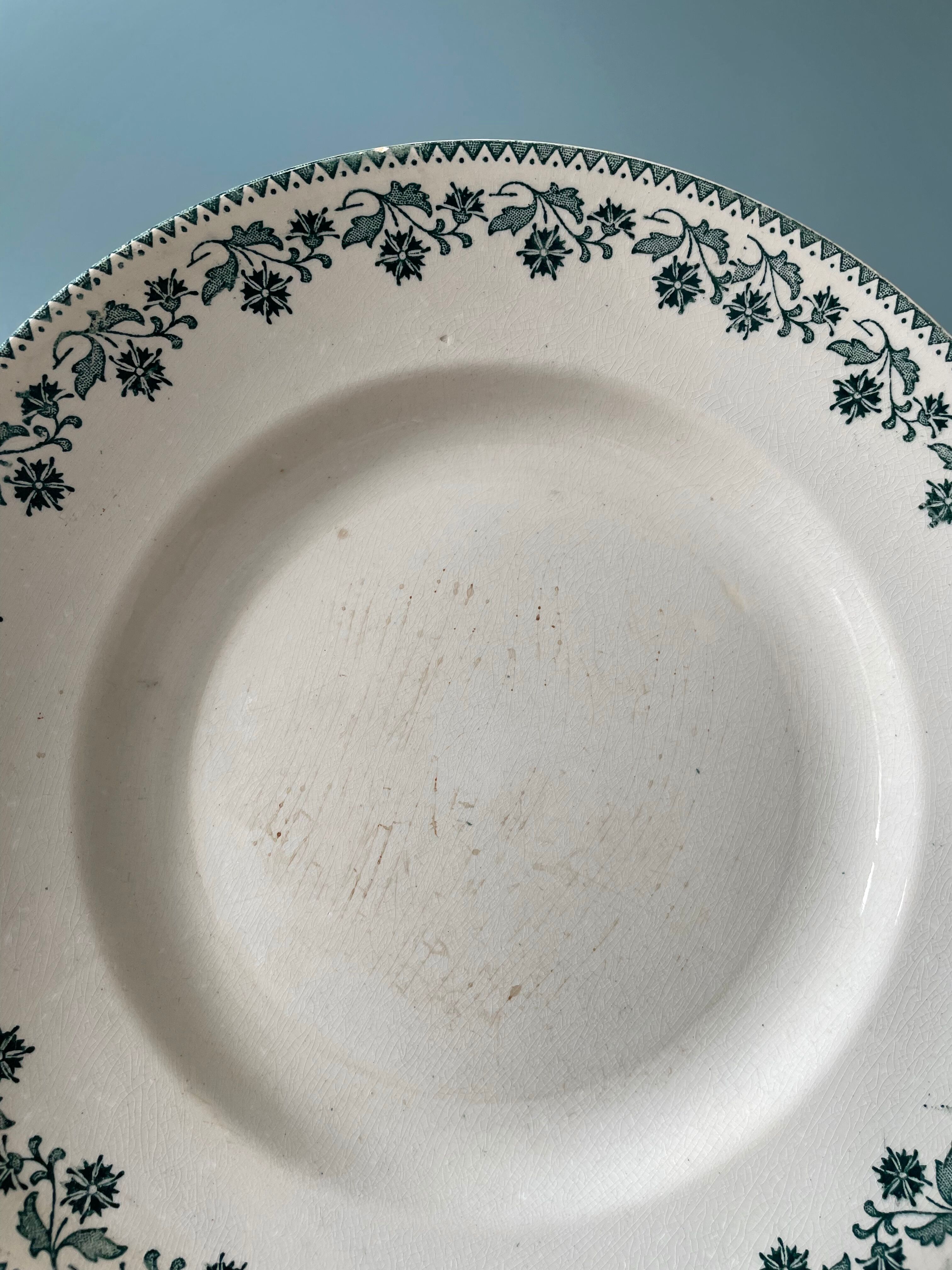 Set of 9 flat plates georgette Moulin des Loups & Hamage collection
