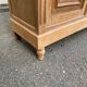 Parisian Art Deco display cabinet from 1950, renovated in raw solid oak, 101cm.
