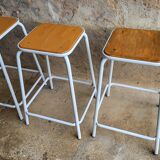 Vintage school industrial stool