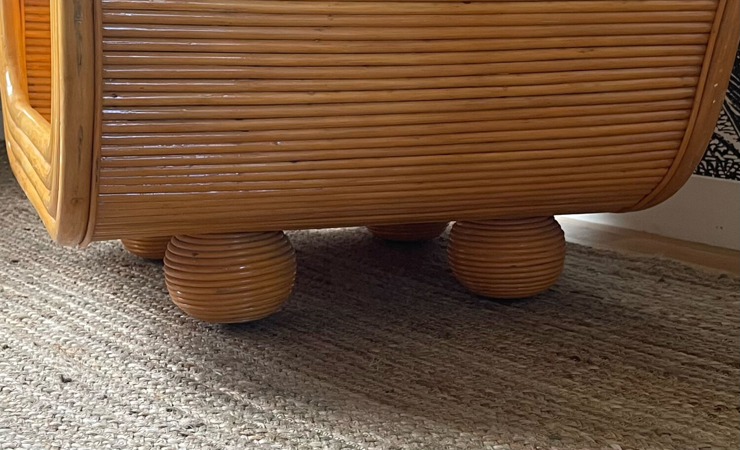 Maugrion armchair in rattan