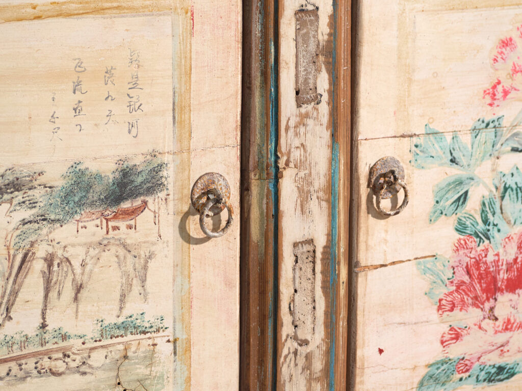 Antique buffet painted in pine wood – China, circa 1930