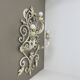 1 of 3 xxl 73cm white Metal Florentiner Theatre wall Light, Italy, 1970s