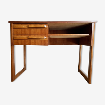 Wooden desk from the 50s "traineau"