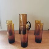 Vintage glasses and pitcher service