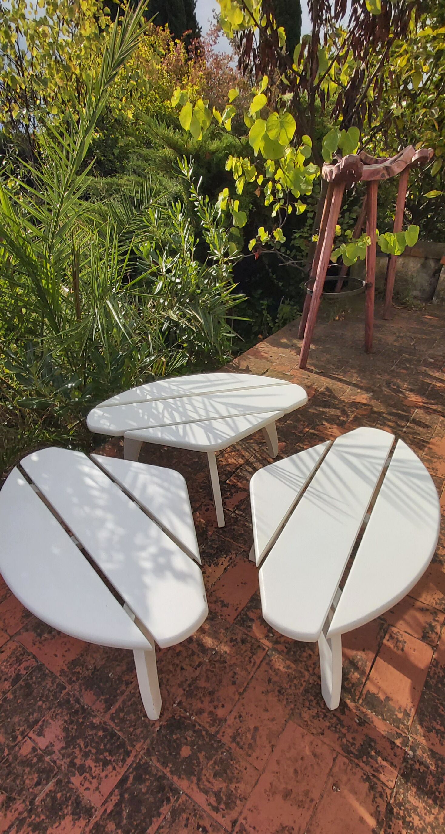 3 coffee tables triconfort 1960