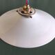 Opaline lampshade with brass claw, mid-20th century