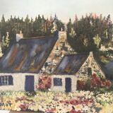 Oil on canvas landscape