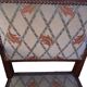 Pair of bridge armchairs in wood and fabric, 1940