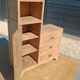 Handcrafted asymmetrical wooden furniture