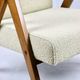 Vintage Beige Boucle and Rosewood Model like B-310 Lounge Chair, 1970s