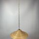 Pencil Split Reed, Rattan, Bamboo & Brass Pendant hanging lamp, Italy, 1970s
