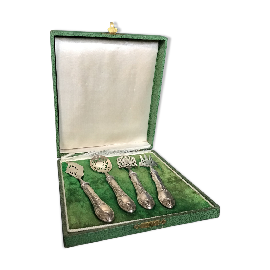 Service à Gâteau En Métal Argenté – Lot Var, état D'occasion