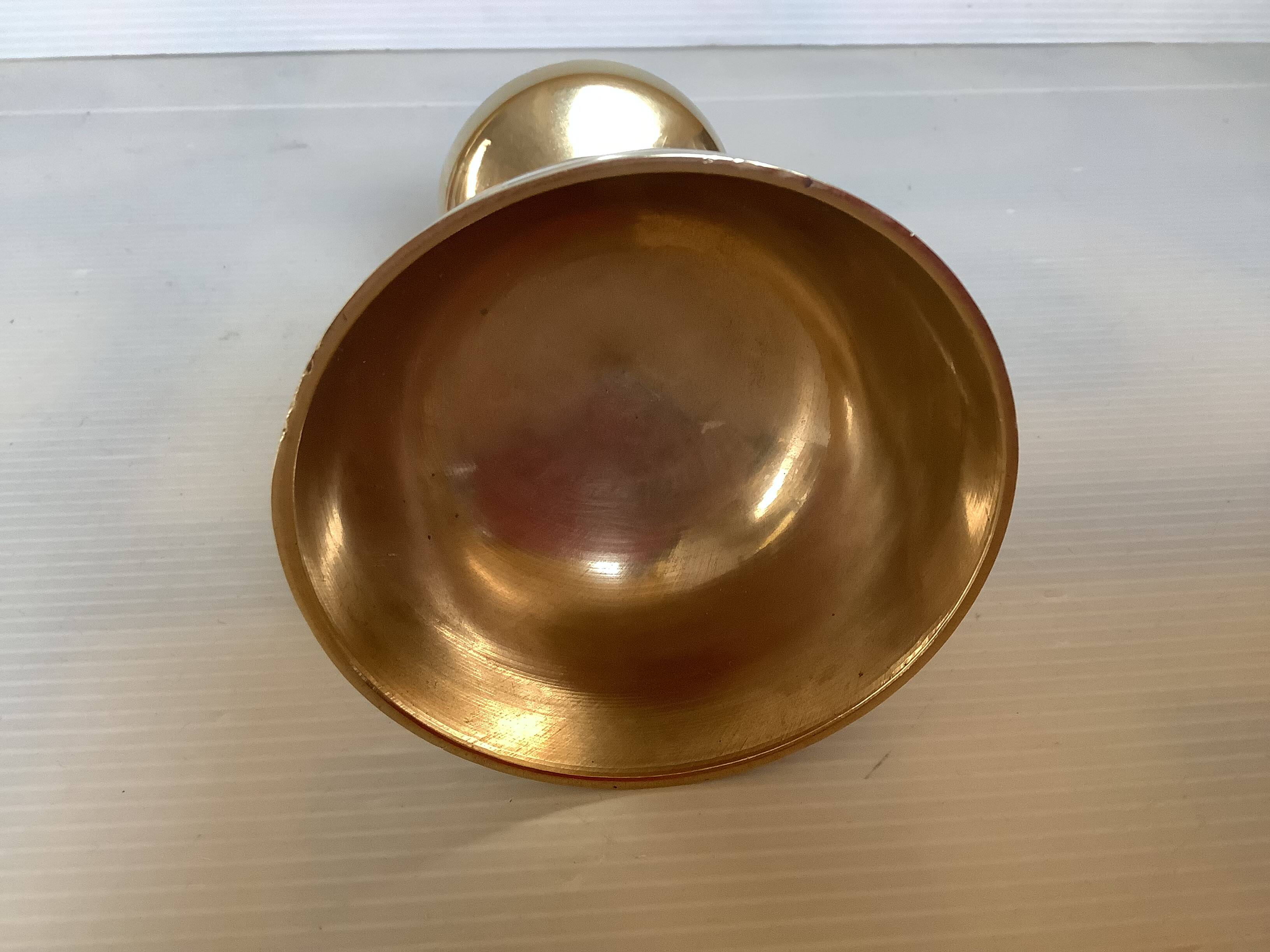 Brass chalice ring sizer pocket emptier