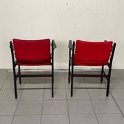 Armchairs with armrests, 1960s, set of 2