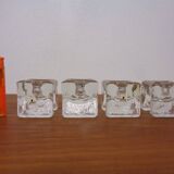 Finnish Ice Glass Candlesticks by Timo Sarpaneva for Juhava, 1970s, Set of 4