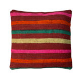 Housse de coussin en kilim turc vintage 40x40cm