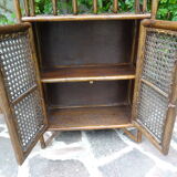 Rattan canning shelf