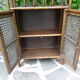 Rattan canning shelf