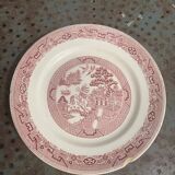 Iron earth cake dish, willow, hamage moulin des loups, north, old