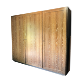 Armoire 3 portes chêne cerusé