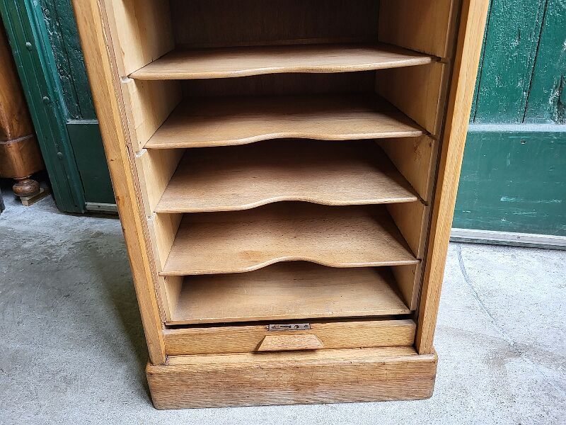 Curtain binder in blond chene from the years 1950 vintage