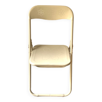 Metal folding chair