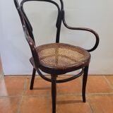 Fauteuil de bistrot Hoffman en bois courbé