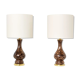 Pair of glass lamps Murano by Vincenzo Nason 1960