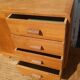 Vintage wooden sideboard refurbished – 1 door and 4 drawers
