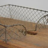 old metal mail basket