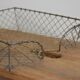 old metal mail basket