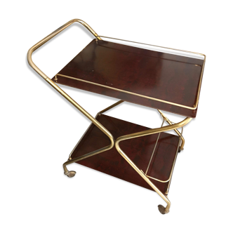 Vintage golden serving table