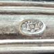4 old large pointed spoons Christofle silver metal