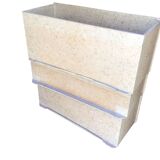 Antique vertical cabin trunk – 109 cm – parchment interior