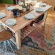 XXL solid oak kitchen island/worktop 180 x 105