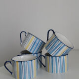 Tasses en grès vintage