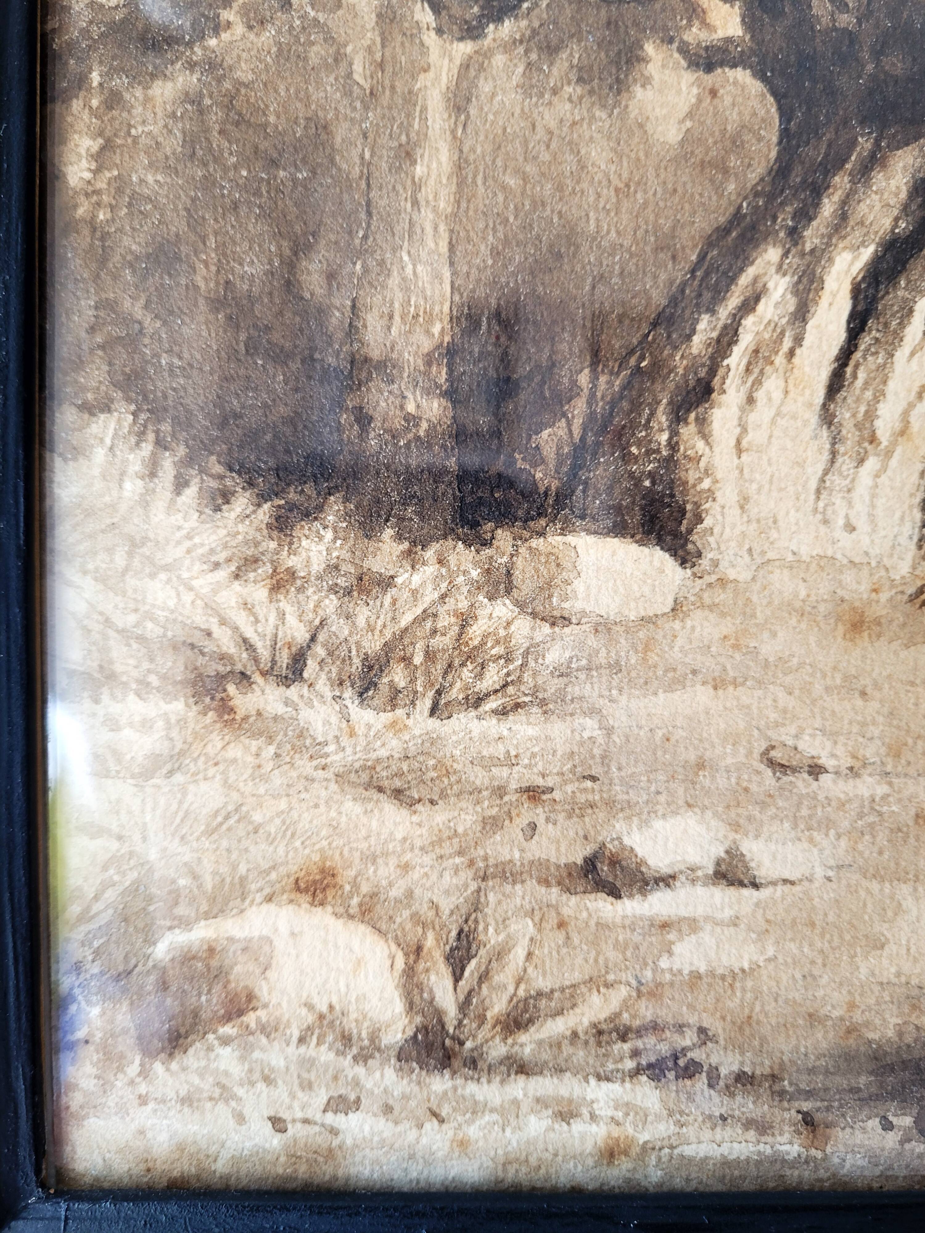 Forest landscape painting