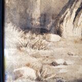 Forest landscape painting
