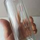 Ancient bohemian crystal carafe, flat coasts décor, from Czechoslovakia