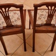 Restored pair of Louis XVI chairs – openwork backrest, solid wood