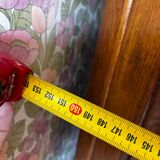 Armoire ancienne Art déco en bois massif avec miroir